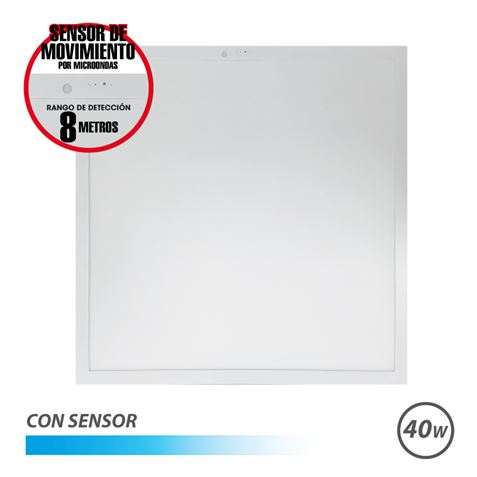 Elbat Panel LED 60x60 40W - 4600Lm - Luz Fria - con Sensor - Color Blanco Elbat Panel LED 60x60 40W - 4600Lm - Luz Fria - con Sensor - Color Blanco