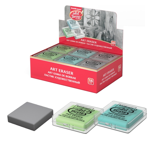 ErichKrause ArtBerry Expositor con 18 Gomas de Borrar - Estructura Maleable - Presentada en Caja de Plastico - Colores Surtidos ErichKrause ArtBerry Expositor con 18 Gomas de Borrar - Estructura Maleable - Presentada en Caja de Plastico - Colores Surtidos