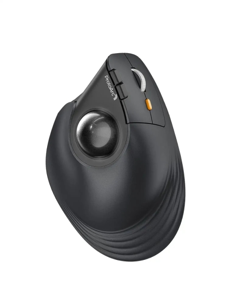 ProtoArc EM05 NL Raton Vertical Trackball Ergonomico Inalambrico - 1600 dpi - Bluetooth + 2.4Ghz - Bateria Recargable - Multidispositivo - Color Negro y Naranja ProtoArc EM05 NL Raton Vertical Trackball Ergonomico Inalambrico - 1600 dpi - Bluetooth + 2.4Ghz - Bateria Recargable - Multidispositivo - Color Negro y Naranja