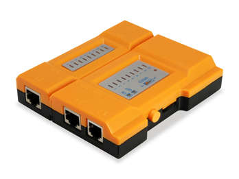Equip Tester Cables LAN - Indicadores LED - Comprueba los Errores de Blindaje, Transmision, Cortocircuito y Cableado