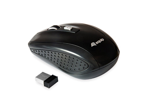 Equip Raton Inalambrico USB 1600dpi 3 Botones Ambidiestro Negro