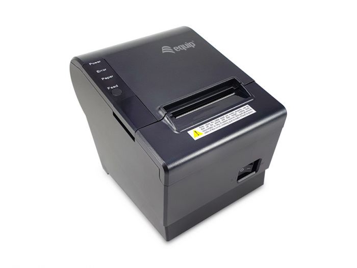 Equip Impresora Termica de Recibos POS 58mm - Resolucion 203dpi - Velocidad 200-220mm - Conexion USB, LAN, RJ-11 - Auto-Corte