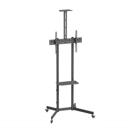 Ewent Soporte de Suelo con Ruedas para Pantallas 37\"-70\" - Bloqueo de Ruedas - Bandejas - Peso Max 50Kg - VESA 600X400mm - Color Negro Ewent Soporte de Suelo con Ruedas para Pantallas 37\"-70\" - Bloqueo de Ruedas - Bandejas - Peso Max 50Kg - VESA 600X400mm - Color Negro
