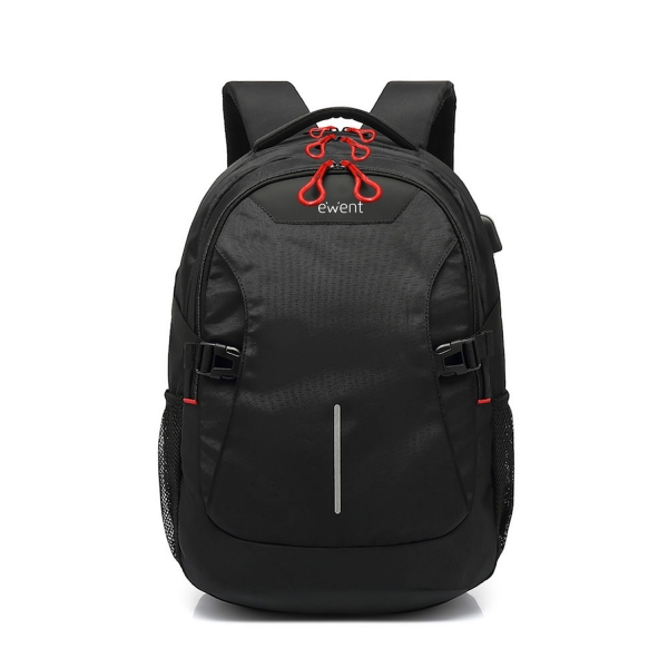 Ewent EW2526 Mochila para Portatil hasta 15\" - Puerto USB - Tirantes Ajustables - color Negro