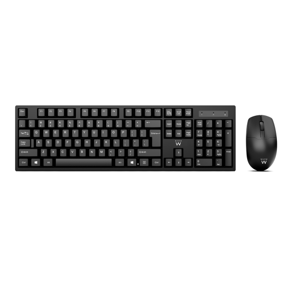 Ewent Pack Teclado + Raton Inalambricos - Receptor USB-A 2.4Hz - 1000dpi - Disposicion Italiana QWERTY IT - Incluye Pilas AA/AAA - Modo de Ahorro de Energia - Alcance hasta 10m - Color Negro Ewent Pack Teclado + Raton Inalambricos - Receptor USB-A 2.4Hz - 1000dpi - Disposicion Italiana QWERTY IT - Incluye Pilas AA/AAA - Modo de Ahorro de Energia - Alcance hasta 10m - Color Negro