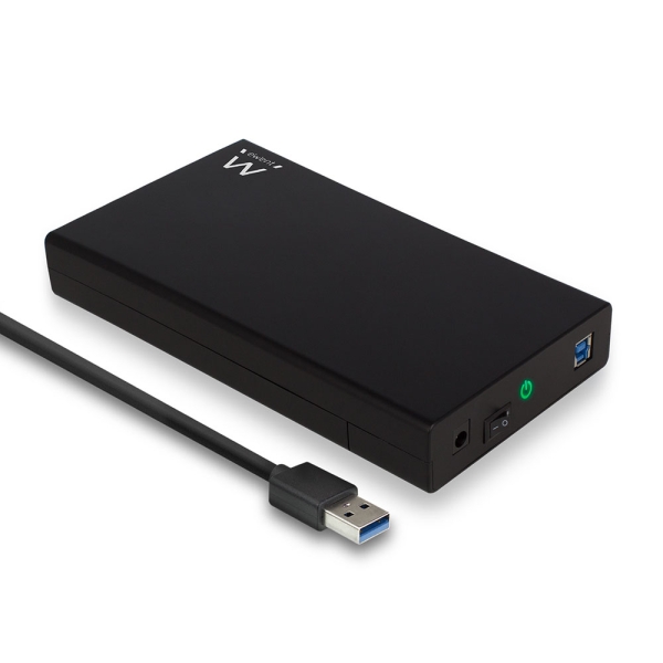 Ewent EW7056 Caja Externa para Disco Duro SATA de 3.5\" -sin Tornillos - USB 3.2 - Cable 80cm - Color Negro Ewent EW7056 Caja Externa para Disco Duro SATA de 3.5\" -sin Tornillos - USB 3.2 - Cable 80cm - Color Negro