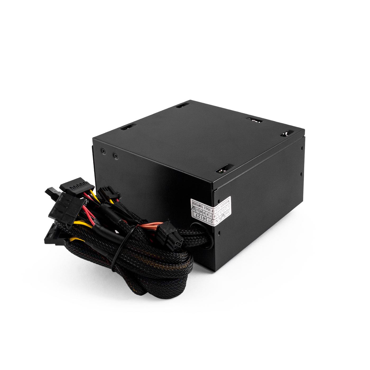 CoolBox Powerline Black 600 Fuente de Alimentacion 600W ATX - Ventilador 120mm- Cables Mallados