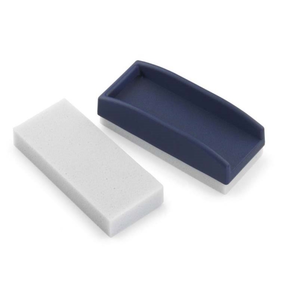 Faibo Borrador para Pizarra de Tiza - Base de Espuma Especial - Reversible y Lavable - Con Empuñadura de Plastico