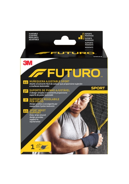 Futuro Sport Soporte para Mano - Ajustable (11.4 - 24.1cm) - Color Negro Futuro Sport Soporte para Mano - Ajustable (11.4 - 24.1cm) - Color Negro