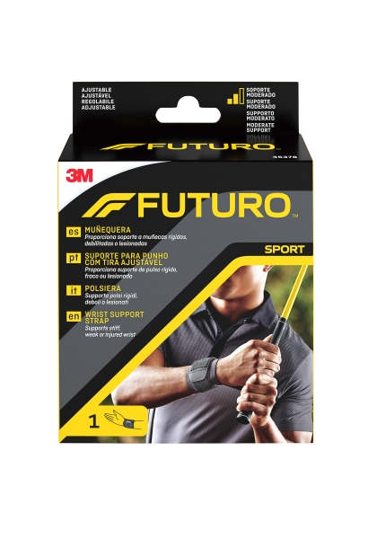 Futuro Soporte para Mano - Ajustable (14 - 24.1cm) - Color Negro