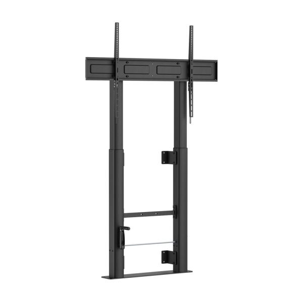 Aisens FWF100E-351 Soporte de Suelo para Pantallas Interactivas/TV de 60 a 100\" - Fijacion a la Pared - Peso Max. 120kg - Altura Ajustable con Manivela - Color Negro