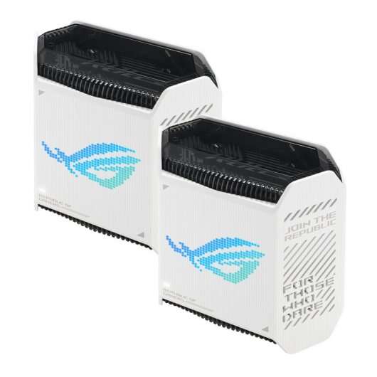 Asus ROG Rapture GT6 Pack 2 Unidades Router WiFi Mesh AX10000 Tri-Banda MU-MIMO - Color Blanco Asus ROG Rapture GT6 Pack 2 Unidades Router WiFi Mesh AX10000 Tri-Banda MU-MIMO - Color Blanco