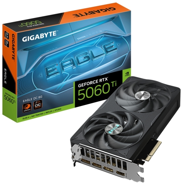Gigabyte GeForce RTX 5060 TI Tarjeta Grafica EAGLE OC 8GB GDDR7 - 3x DP, HDMI