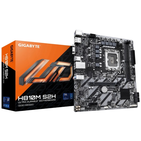 Gigabyte H810M S2H Placa Base Intel 1851 2x DDR5 - M.2, SATA, PCIe4.0 - HDMI, DisplayPort, VGA, RJ-45, USB 3.2 - MicroATX Gigabyte H810M S2H Placa Base Intel 1851 2x DDR5 - M.2, SATA, PCIe4.0 - HDMI, DisplayPort, VGA, RJ-45, USB 3.2 - MicroATX
