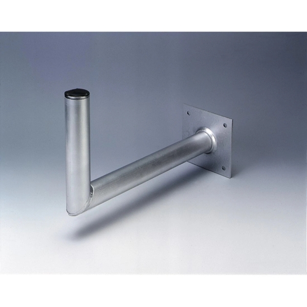 Hama Essential Soporte de Pared para Antena Parabolica - Aluminio - Separacion de 45cm - Diametro 4.8cm - Altura 25cm - Color Plata