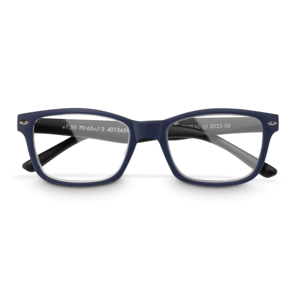 Hama Gafas de Lectura de +3.0 Dioptrias - Montura de Plastico Reciclado - Unisex - Color Azul y Negro