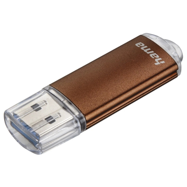 Hama Laeta Memoria Pendrive USB 3.2 con Tapa - 32GB de Capacidad - 70Mb/s de Transferencia - Cuerpo Metalico - 60x18x9mm - Color Marron