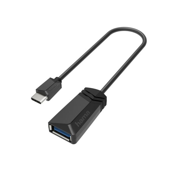 Hama Essential Adaptador USB - USB-C Macho - USB-A Macho - 5 Gbit/s - Color Negro Hama Essential Adaptador USB - USB-C Macho - USB-A Macho - 5 Gbit/s - Color Negro