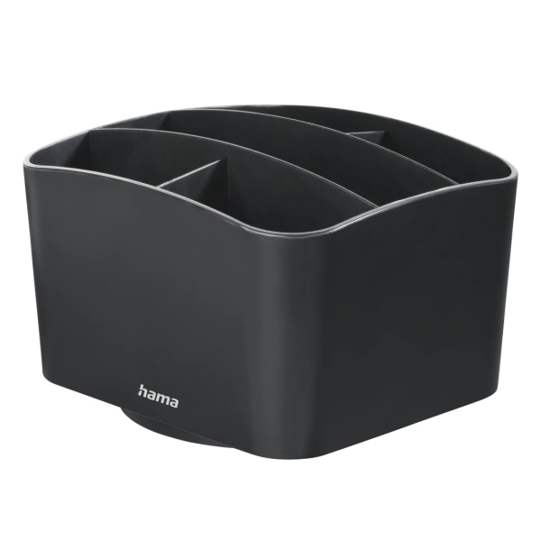 Hama Agent Organizador de Mandos a Distancia - Capacidad hasta 6 Mandos - Plastico - 13.7x12x8.8cm - Color Negro