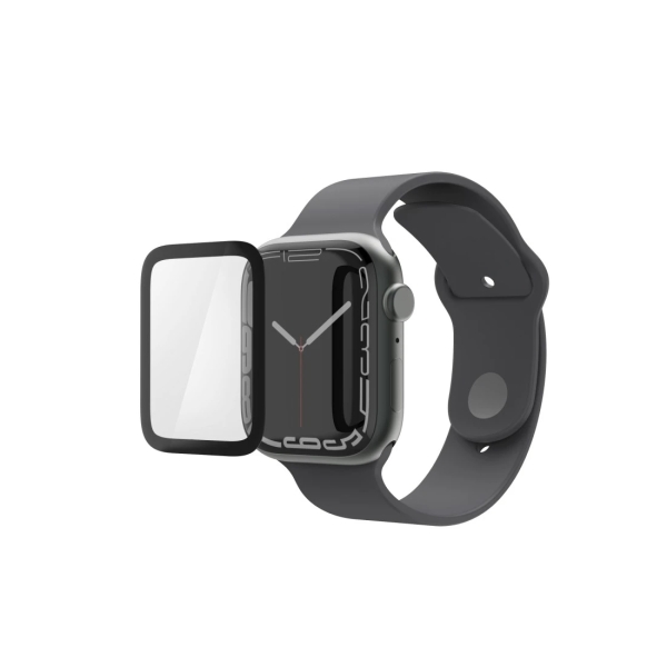 Hama Super Hybrid Protector de Pantalla para Apple Watch - 44mm - Antihuellas - Flexiglas rPET - Color Transparente