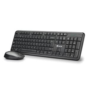 NGS Kit Teclado Inalambrico y Raton Inalambrico 1200dpi - 12 Teclas Multimedia - Indicadores LED - Color Negro NGS Kit Teclado Inalambrico y Raton Inalambrico 1200dpi - 12 Teclas Multimedia - Indicadores LED - Color Negro