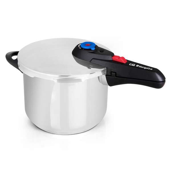 Orbegozo HP 8006 Olla a Presion de Acero Inoxidable 18/10 - Capacidad 8 Litros - Cinco Sistemas de Seguridad - Fondo Termo Difusor - Apto para Todo Tipo de Fuegos - Preserva Vitaminas y Sabores Orbegozo HP 8006 Olla a Presion de Acero Inoxidable 18/10 - Capacidad 8 Litros - Cinco Sistemas de Seguridad - Fondo Termo Difusor - Apto para Todo Tipo de Fuegos - Preserva Vitaminas y Sabores