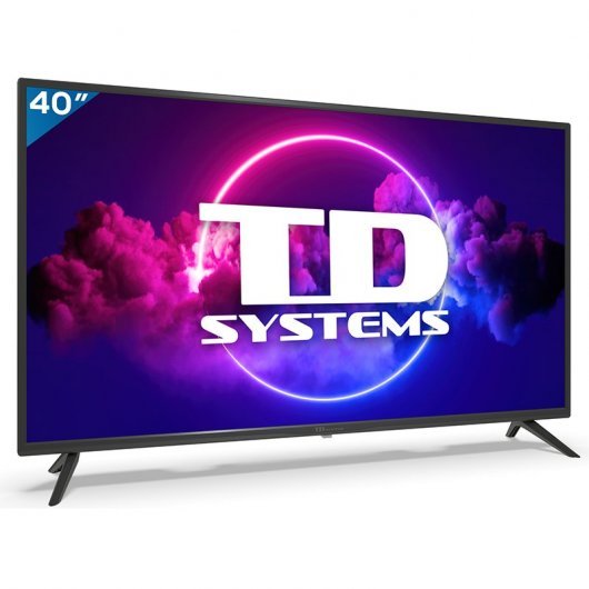 TD Systems Televisor Smart TV 40\" DLED FullHD 1080p - WiFi, Bluetooth, HDMI, USB - Grabador y Reproductor Multimedia USB - VESA 200x100mm
