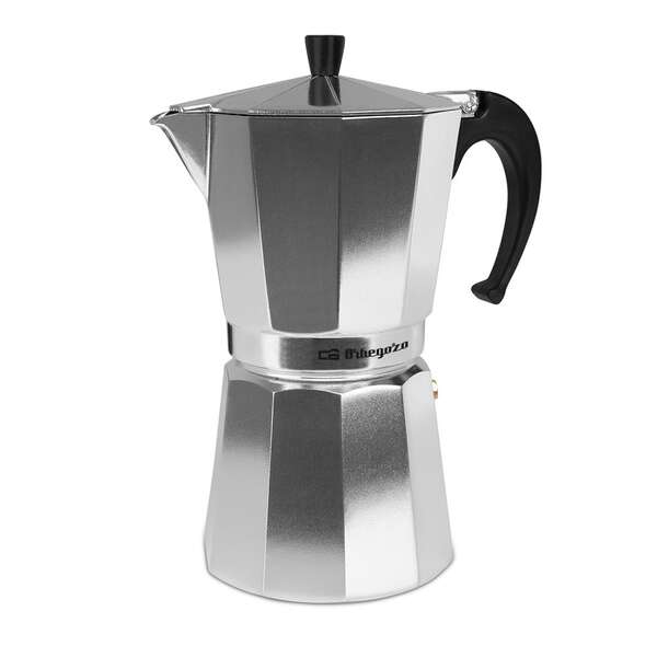 Orbegozo KF 1200 Cafetera Italiana de Aluminio Prepara 12 Tazas de Cafe Aromatico y Exquisito Mango Ergonomico - Valvula de Seguridad y Facil Limpieza Ideal para Compartir Momentos Especiales Orbegozo KF 1200 Cafetera Italiana de Aluminio Prepara 12 Tazas de Cafe Aromatico y Exquisito Mango Ergonomico - Valvula de Seguridad y Facil Limpieza Ideal para Compartir Momentos Especiales