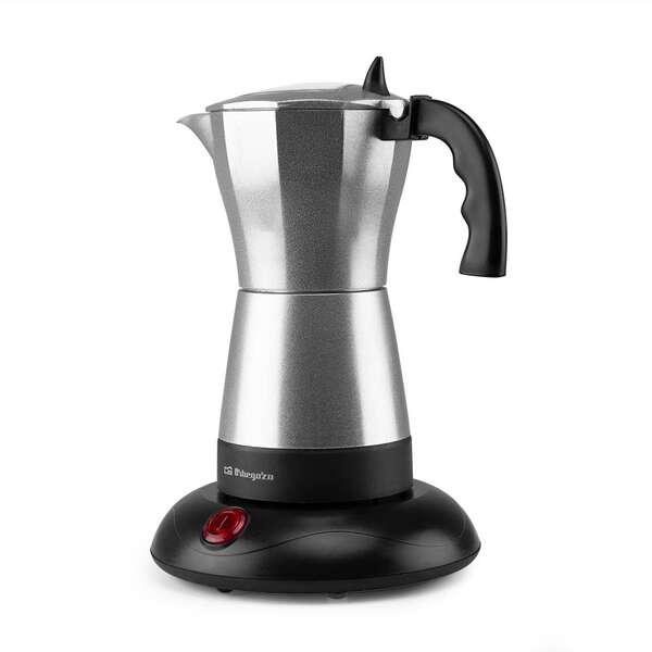 Orbegozo KFE 660 Cafetera Italiana Electrica Comparte Diversion con 6 Tazas de Cafe Caliente en Minutos Potencia 480W - Apagado Automatico - Tapadera con Ventana - Base de Toque Frio y Rotacion 360º Orbegozo KFE 660 Cafetera Italiana Electrica Comparte Diversion con 6 Tazas de Cafe Caliente en Minutos Potencia 480W - Apagado Automatico - Tapadera con Ventana - Base de Toque Frio y Rotacion 360º