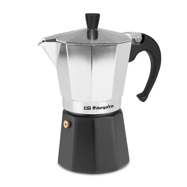 Orbegozo KFM 630 Cafetera de Aluminio - Prepara 6 Tazas de Cafe en Minutos - Mango Ergonomico para un Manejo Seguro - Valvula de Seguridad para Tranquilidad Orbegozo KFM 630 Cafetera de Aluminio - Prepara 6 Tazas de Cafe en Minutos - Mango Ergonomico para un Manejo Seguro - Valvula de Seguridad para Tranquilidad