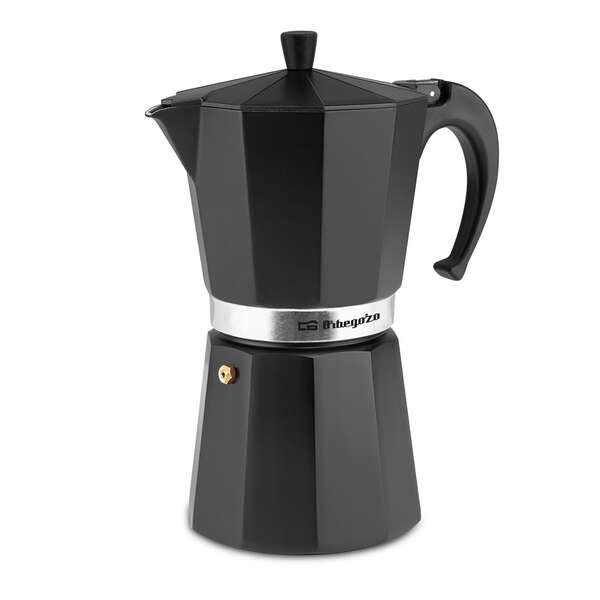 Orbegozo KFN 1210 Cafetera de Aluminio Negra - Capacidad para 12 Tazas - Mango Ergonomico - Valvula de Seguridad - Facil de Limpiar - Diseño Atractivo Orbegozo KFN 1210 Cafetera de Aluminio Negra - Capacidad para 12 Tazas - Mango Ergonomico - Valvula de Seguridad - Facil de Limpiar - Diseño Atractivo