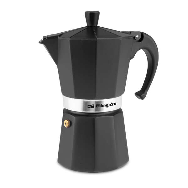 Orbegozo KFN 610 Cafetera de Aluminio Negra - Capacidad para Seis Tazas - Utilizable en Cocinas a Gas - Electricas y Vitroceramica - Asa Ergonomica - Facil de Limpiar - Valvula de Seguridad Orbegozo KFN 610 Cafetera de Aluminio Negra - Capacidad para Seis Tazas - Utilizable en Cocinas a Gas - Electricas y Vitroceramica - Asa Ergonomica - Facil de Limpiar - Valvula de Seguridad