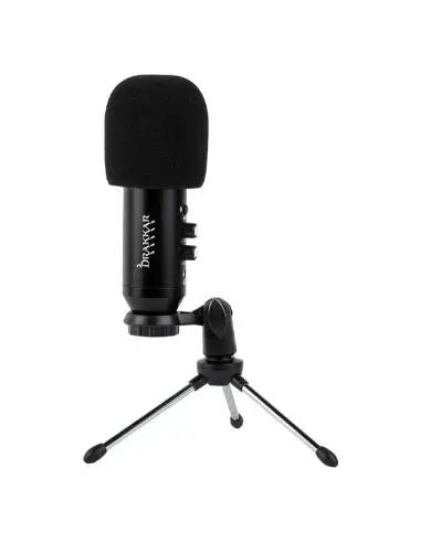 Konix Drakkar Lur Evo Microfono con Tripode - Condensador Omni-9765 - Tripode con Regulacion de Angulo - Pantalla Antipop - Cable de 1.50m