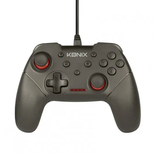 Konix Mando/Gamepad USB - Compatible con Nintendo Switch y PC - 13 Botones - Cable de 3m