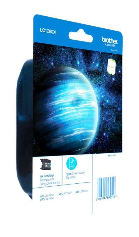Brother LC1280XL Cyan Cartucho de Tinta Original - LC1280XLCBP Brother LC1280XL Cyan Cartucho de Tinta Original - LC1280XLCBP