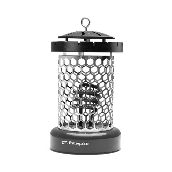 Orbegozo LO 8005 Estufa Electrica Compacta y Segura - Potencia 400W - Gancho Incorporado - Rejilla de Seguridad - 2 Niveles de Calor - 145x250x155mm - Color negro