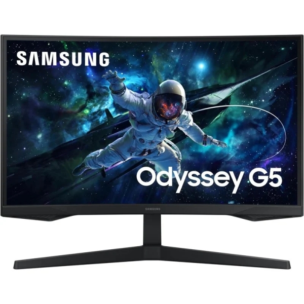 Samsung Odyssey G5 Monitor 27\" LED VA Curvo QHD 165Hz FreeSync - Respuesta 1ms - Angulo de Vision 178º - HDMI, DisplayPort - VESA 75x75mm Samsung Odyssey G5 Monitor 27\" LED VA Curvo QHD 165Hz FreeSync - Respuesta 1ms - Angulo de Vision 178º - HDMI, DisplayPort - VESA 75x75mm