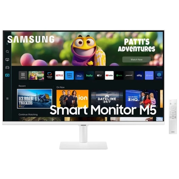 Samsung Smart Monitor M5 LED 27\" FullHD 1080p HDR10 WiFi, Bluetooth - Respuesta 4ms - Mando a Distancia - Altavoces Incorporados - 16:9 - USB, HDMI - VESA 100x100mm