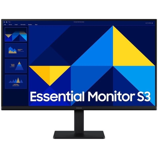 Samsung Essential S3 Monitor 27\" LCD IPS FullHD 1080p 100Hz - Respuesta 5ms - Angulo de Vision 178° - HDMI - VESA 100x100mm Samsung Essential S3 Monitor 27\" LCD IPS FullHD 1080p 100Hz - Respuesta 5ms - Angulo de Vision 178° - HDMI - VESA 100x100mm