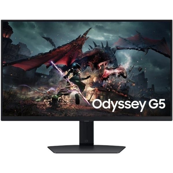 Samsung Odyssey G5 G50D Monitor 27\" IPS QHD 180Hz FreeSync - Respuesta 1ms - Regulable en Altura, Giratorio e Inclinable - HDMI, DisplayPort - VESA 100x100mm - Color Negro
