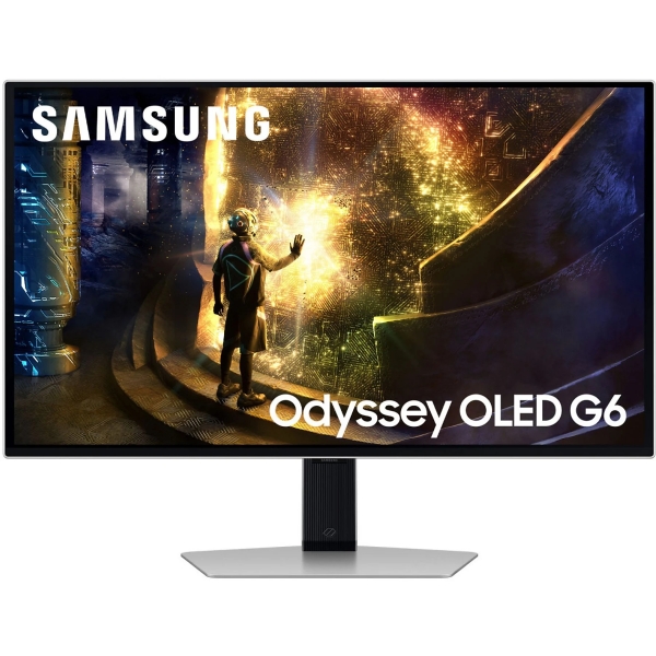 Samsung Odyssey G6 Monitor 27\" OLED QHD 240Hz FreeSync y G-SYNC - Respuesta 1ms - Ajustable en Altura e Inclinable - Angulo de Vision 178º - HDMI, DisplayPort - VESA 100x100mm
