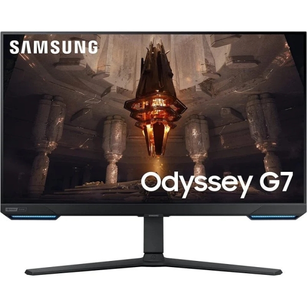 Samsung Odyssey G7 Monitor 28\" LED IPS UltraHD 4K 144Hz FreeSync Premium Pro - Respuesta 1ms - Regulable en Altura, Giratorio e Inclinable - 16:9 - Angulo de Vision 178º - Altavoces Incorporados - USB, HDMI, DisplayPort - VESA 100x100mm