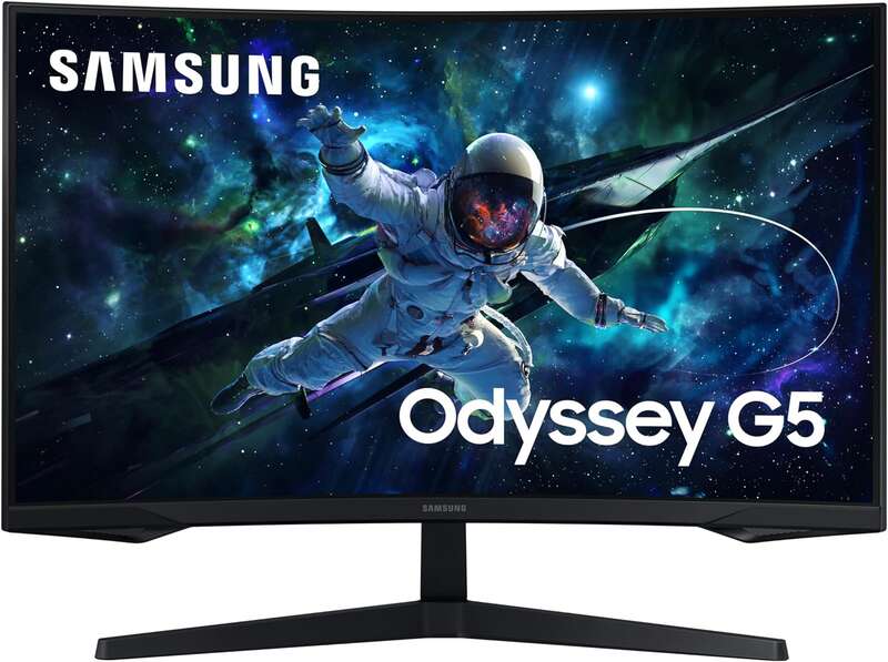 Samsung Odyssey G5 Monitor 32\" LED VA Curvo QHD 165Hz FreeSync - Respuesta 1ms - Angulo de Vision 178º - HDMI, DisplayPort - VESA 75x75mm