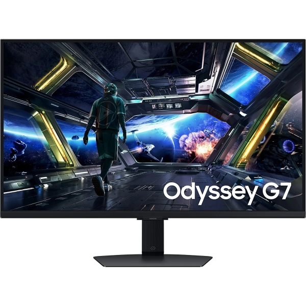 Samsung Odyssey G7 Smart Monitor Gaming 32\" IPS UHD 4K 144Hz FreeSync Premium - Respuesta 1ms - Regulable en Altura e Inclinable - Multimedia - Angulo de Vision 178° - 16:9 - HDMI, DisplayPort - VESA 100x100mm
