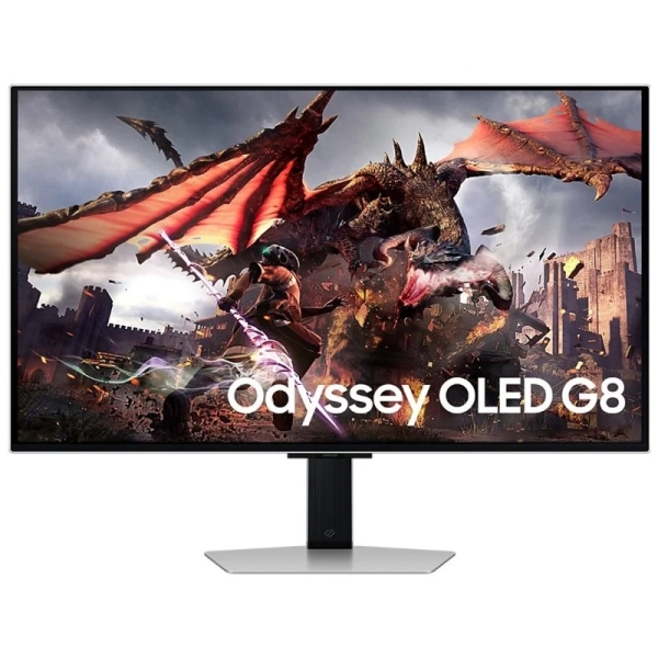 Samsung Odyssey G8 Monitor 32\" OLED UltraHD 4K 240Hz FreeSync Premium Pro - Respuesta 1ms - Ajustable en Altura, Giratorio e Inclinable - Angulo de Vision 178º - HDMI, DisplayPort - VESA 100x100mm
