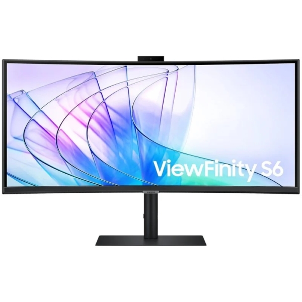 Samsung ViewFinity S65VC Monitor 34\" LCD VA Curvo 1000R UltraWide WQHD 100Hz FreeSync - Webcam Integrada - Respuesta 5ms - Angulo de Vision 178º - USB-C, USB-A, HDMI, DisplayPort - VESA 100x100mm
