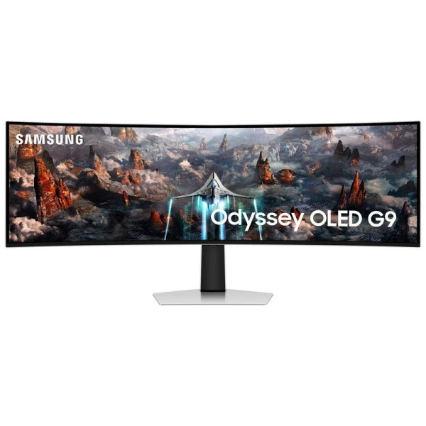 Samsung Odyssey G9 Monitor Curvo 49\" OLED Dual QHD 240Hz FreeSync Premium Pro - Respuesta 0.03ms - 32:9 - USB, HDMI, DisplayPort - VESA 100x100mm Samsung Odyssey G9 Monitor Curvo 49\" OLED Dual QHD 240Hz FreeSync Premium Pro - Respuesta 0.03ms - 32:9 - USB, HDMI, DisplayPort - VESA 100x100mm