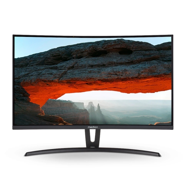 Medion Akoya P52710 Monitor 27\" Curvo FullHD - Respuesta 4ms - 2 Altavoces Integrados - Angulo de Vision 178° - HDMI, VGA, Audio