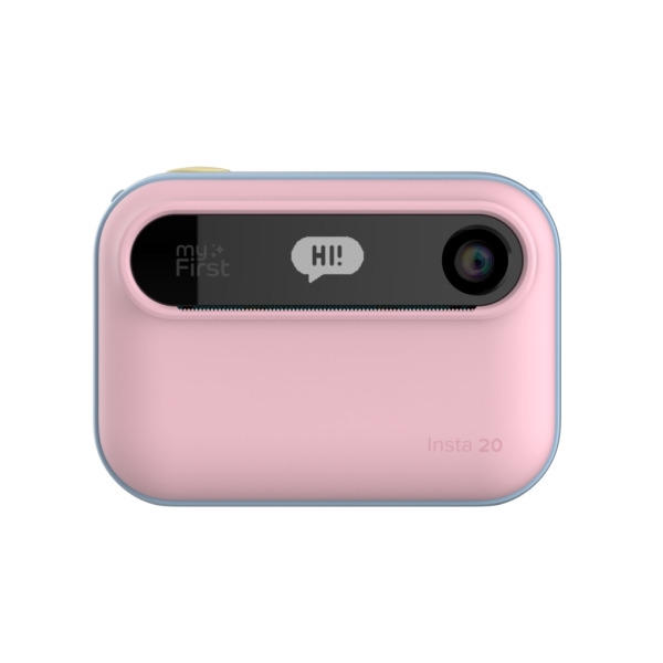 MyFirst Camera Insta 20 Camara Digital Infantil - Impresion Instantanea - Sin Tinta - Compacta - Doble Pantalla - Videos y Fotos en HD - Color Rosa