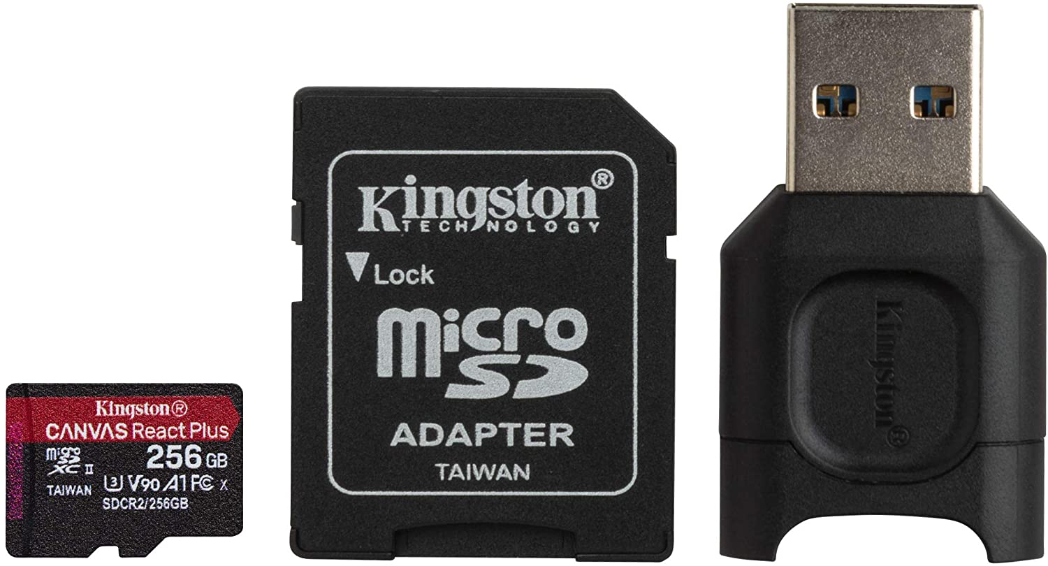 Kingston Tarjeta Micro SDXC 256GB UHS-II U3 V90 Clase 10 285MB/s